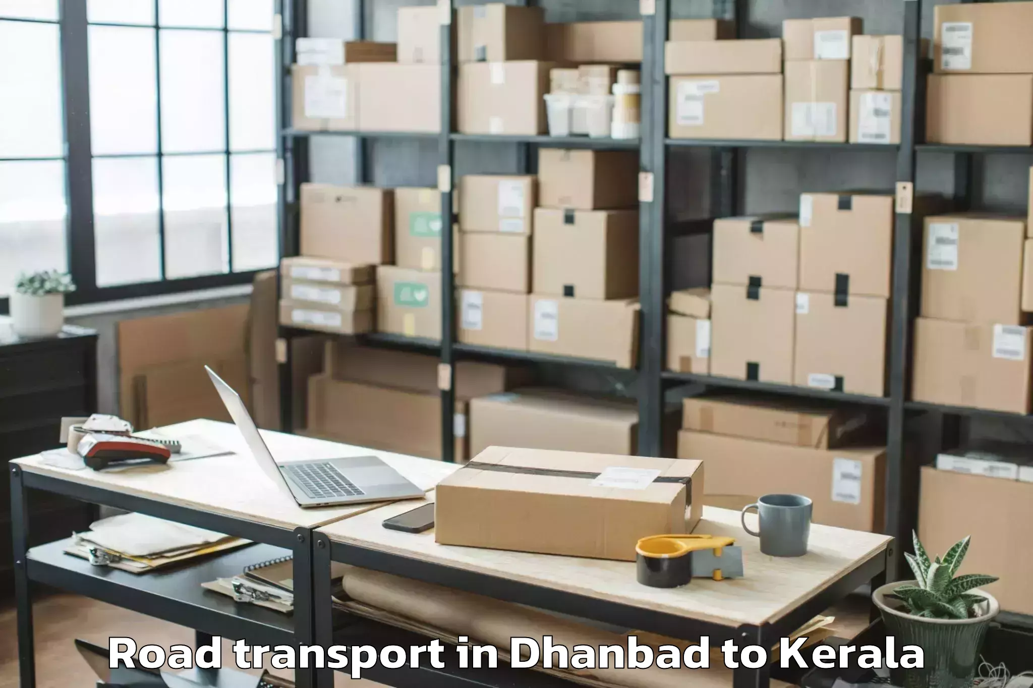 Trusted Dhanbad to Central University Of Kerala K Road Transport